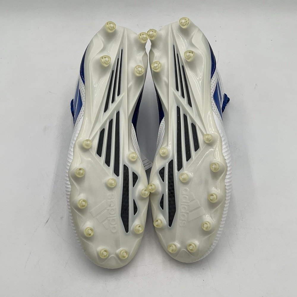 NEW! Adidas Freak X Carbon Mid Football Cleats - White/Blue - Size 13.5 - F97435 - Picture 7 of 13
